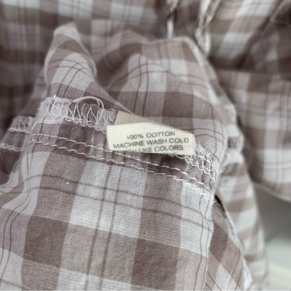 Fossil Checkered Button Down - image 8